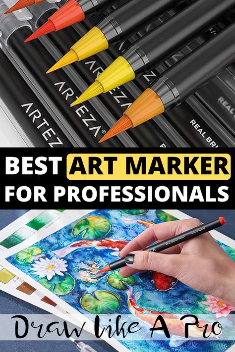 Best Markers, Different Types Of Art, Water Color Markers, Calligraphy Markers, Color Markers, Inexpensive Art, Artist Markers, Art Markers, Enjoy The Process