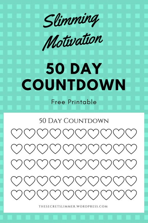 Printable 50 Day Countdown Printable Countdown Calendar, Disney Countdown Calendar, Fitness Binder, Countdown Calendar Printable, Boyfriend Bucket Lists, Company Calendars, Daily Calendar Template, Vacation Countdown, Content Calendar Template