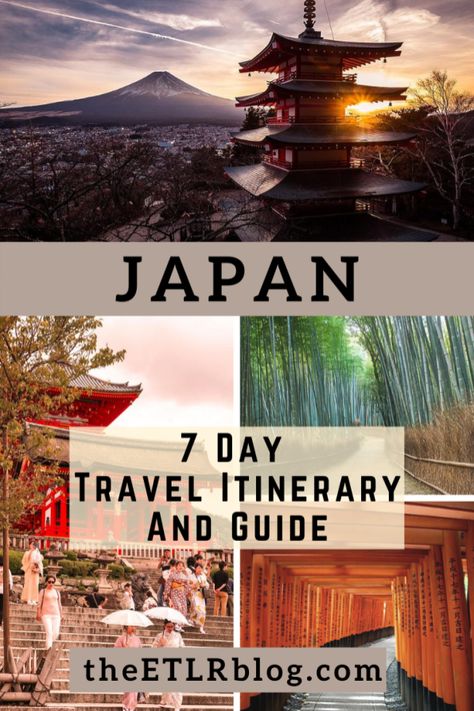 Travel Itinerary - The Best 7 Days in Japan | #Travel #japan #Itinerary 8 Day Itinerary Japan, 12 Days In Japan, Japan 7 Day Itinerary, Japan Itinerary 8 Days, 7 Days In Japan, 7 Days In Japan Itinerary, 7 Day Japan Itinerary, Japan Trip Itinerary, Tokyo Visit