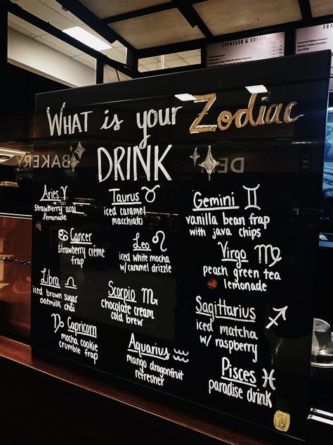 Libra Starbucks Drink, Virgo Starbucks Drink, Starbucks Recipes Zodiac Sign, Gemini Starbucks Drink, Starbucks Drinks Zodiac Signs, Starbucks Zodiac Drinks, Horoscope Starbucks Drinks, Zodiac Coffee Drinks, Starbucks Drinks For Scorpios