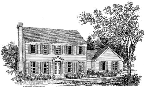 Center Island Kitchen, Georgian House Plans, House Plans Colonial, Colonial Style House, Colonial Style House Plans, Blueprint Pictures, Colonial House Plans, Classical House, Shingle Exterior