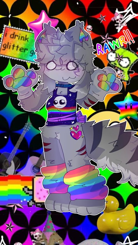 Scenecore Nyan Cat Scenecore, Scene Aesthetic Art, Nyan Cat Cosplay, Nyan Cat Scene, Nyan Cat Wallpapers, Nyan Cat And Tac Nyan, Nyan Cat Fanart, Nayn Cat, Scenecore Drawing