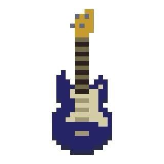 Electric Guitar Pixel Art, Pixel Icons Aesthetic, Pixel Png Icon, Pixel Doodle, Pixel Drawing Aesthetic, 8bit Icons, 8 Bit Icons, Pixelated Icons, Guitar Png