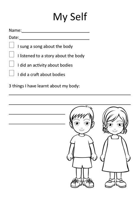 My Self Worksheet My Self Worksheet, My Self Worksheets For Kids, Self Worksheets, Rhyming Worksheet, Third Grade Social Studies, Subtraction Kindergarten, High School Books, Kindergarten Social Studies, History Worksheets