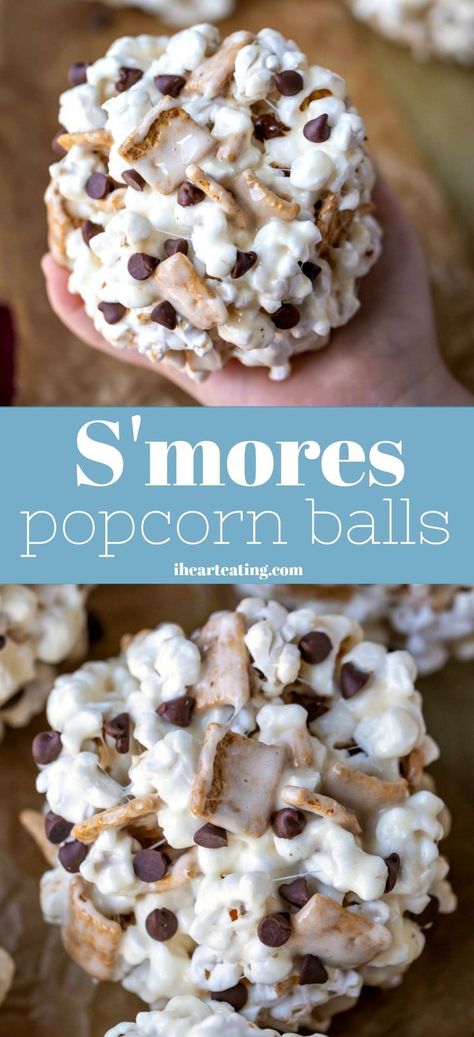 Popcorn Ball Recipe, Popcorn Ball, Popcorn Balls Recipe, Popcorn Balls, Delicious Cookies, S'mores, Delicious Cake, Easy Treats, Fun Baking Recipes