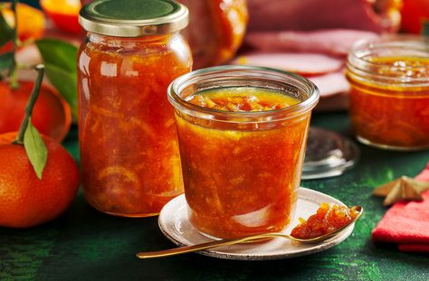 Clementine and ginger marmalade recipe Homemade Marmalade Recipes, Ginger Marmalade Recipe, Preserves Recipes, Ginger Marmalade, Homemade Marmalade, Lamb Dinner, Christmas Jam, Marmalade Recipe, Tesco Real Food