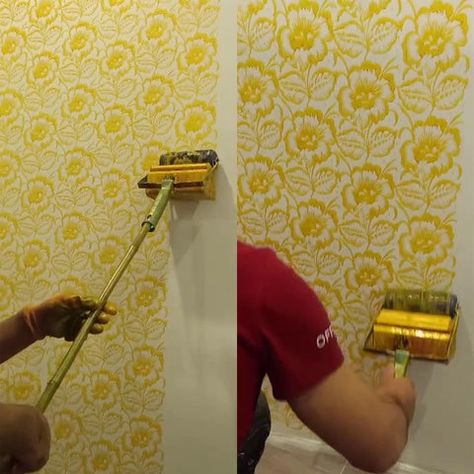 Flat Wallpaper, Wallpaper Room Decor, Flower Wall Decoration, Patterned Paint Rollers, Paint Rollers, Wallpaper Tools, Wallpaper Room, Wall Stickers Wallpaper, Wall Texture Design