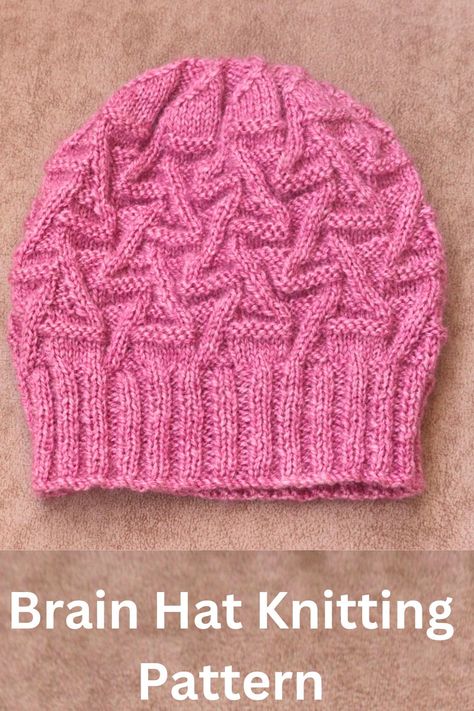 Knitting has long been a beloved pastime for those seeking a creative outlet and a sense of accomplishment. If you're looking for a new project to occupy your leisure time, why not try your hand at creating a warm and stylish hat? Even better, you can do it for free with this easy-to-follow knitting pattern designed specifically for straight needles. Knitted Hats Patterns Free, Knitting Patterns Free Hats Straight Needles, Knitted Hats Patterns, Free Knit Hat Patterns, Knitted Hat Patterns Free Women, Brain Hat, Knit Hat Patterns, Hat Knit Pattern, Cable Knit Hat Pattern