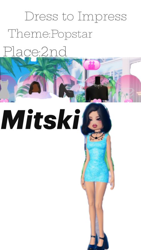 Dress to Impress Idea: Pop Star,Mitski Star Dress, Pop Star, Dress To Impress, Stars