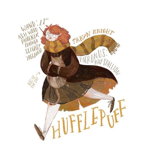 16.1k Likes, 129 Comments -  Taryn Knight  (@taryndraws) on Instagram: “An updated Hogwartsona for myself ✨ It's important to take breaks from work stuff to draw for…” Hufflepuff Illustration, Taryn Knight, Stuff To Draw, Hufflepuff Aesthetic, Hufflepuff Pride, Potter Aesthetic, Harry Potter Hufflepuff, Harry Potter Houses, Journal Inspo