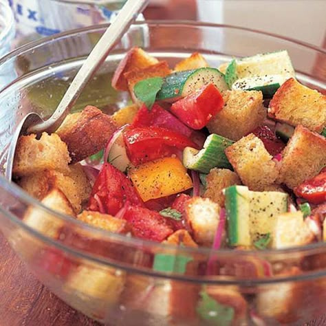 Panzanella - Barefoot Contessa Panzanella Recipe, Barefoot Contessa Recipes, Ina Garten Recipes, Panzanella Salad, Bread Salad, Barefoot Contessa, Delicious Salads, Food Network, Soup And Salad