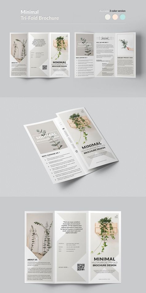 Corporate trifold brochure template Prem... | Premium Vector #Freepik #vector #brochure Corporate trifold brochure template Prem... | Premium Vector #Freepik #vector #brochure Minimal Trifold Brochure Design, Clean Brochure Design, Aesthetic Brochure Ideas, 3 Fold Brochure Design, Simple Brochure Design, Elegant Brochure Design, Minimal Brochure Design, Modern Brochure Design, Best Brochure Design