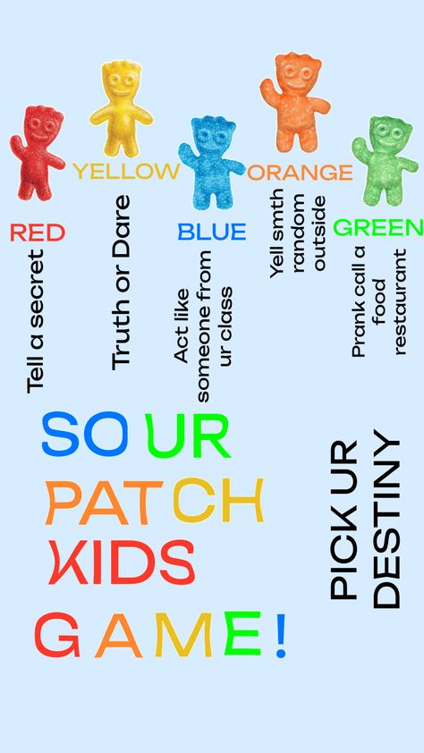 SOUR PATCH KIDS GAME! Sour Patch Game, Sour Patch Kids Game, Fun Sleepover Activities, Skittles Game, Birthday Sleepover Ideas, Candy Games, Prank Calls, Kids Game, Sour Patch Kids