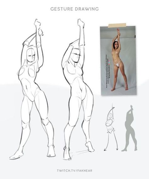 0ed69f59f43cf8139f592f990a7212e5 Gesture drawing tutorial showing progression of female figure sketches from reference photo with different poses. | Sky Rye Design Body Studies Drawing, Autonomy Reference, Work Out Poses, Female Fighter Pose, Model Figure Pose, Reference Female Pose, Female Back Reference, Full Body Anatomy Drawing Reference, Woman Pose Reference Drawing