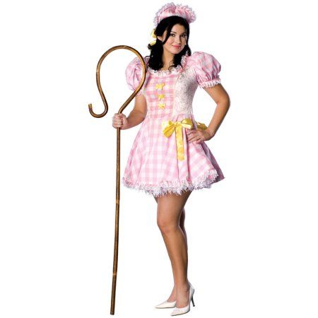 Adult Womens Secret Wishes Sexy Lil Bo Peep Dress Plus Size 14-16 Costume - Walmart.com Lil Bo Peep, Bo Peep Dress, Little Bo Peep Costume, Fairy Tale Costumes, Toy Story Costumes, Plus Size Costume, Plus Size Halloween Costume, Plus Size Costumes, Little Bo Peep