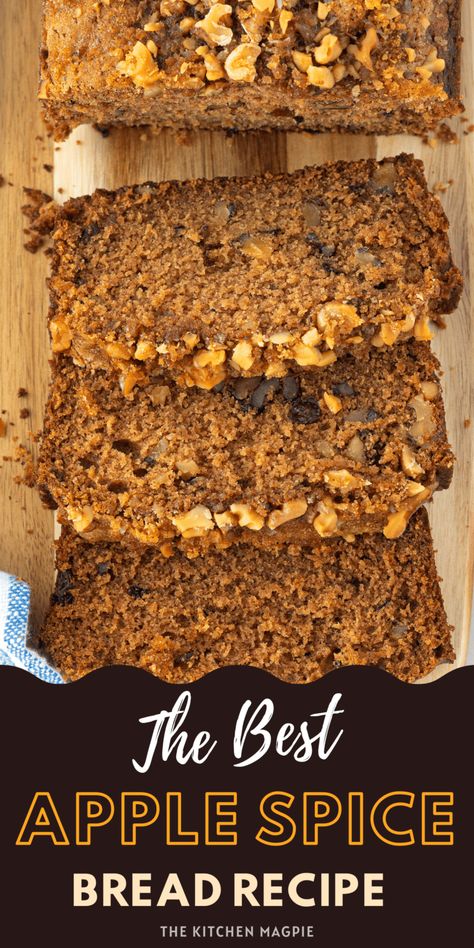 Spiced Applesauce Bread - The Kitchen Magpie Apple Spice Bread, Spice Bread Recipe, Recipe Using Applesauce, Buttermilk Banana Bread, Spiced Applesauce, Applesauce Bread, Baked Apple Recipes, Spice Bread, Apple Recipes Easy