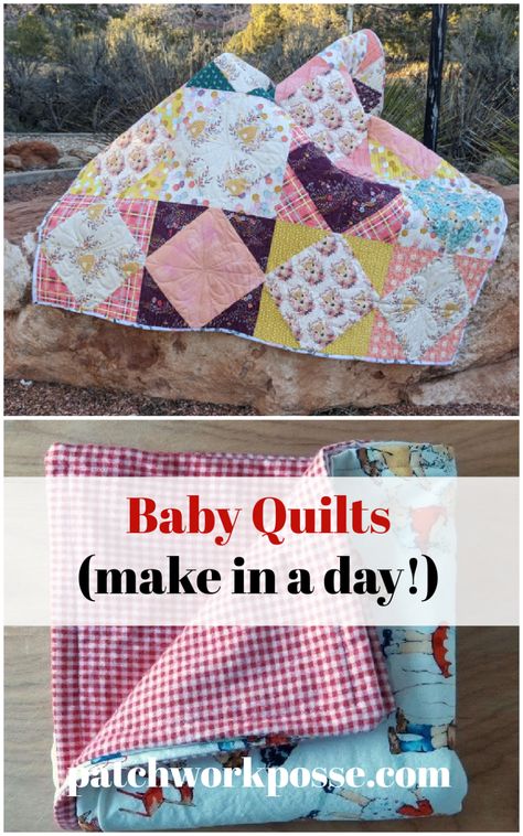 25  Easy Baby Quilts to Make in a Day 1 Easy Crib Quilt Pattern Free, Easy Baby Quilts For Beginners Simple, Easy Baby Girl Quilts, Baby Quilt Ideas Girl, How To Make A Baby Quilt, Baby Quilts To Make In A Day, Quilt As You Go Baby Quilt, Free Baby Quilt Patterns Easy, Baby Boy Quilt Patterns Free