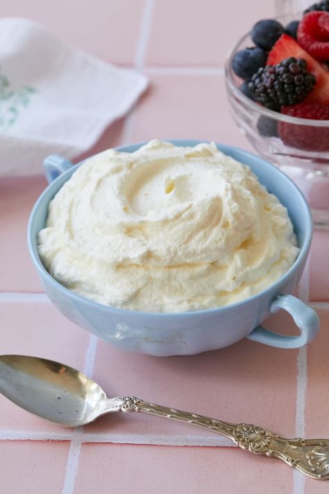 Crème Fraiche Whipped Cream - Gemma’s Bigger Bolder Baking Make Sour Cream, Whipped Cream Desserts, Homemade Sour Cream, Stabilized Whipped Cream, Bigger Bolder Baking, Recipes With Whipping Cream, Sour Cream Recipes, Sweetened Whipped Cream, Cooking Hacks