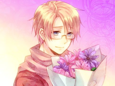 Guy Holding Flowers, Alfred Jones, America Hetalia, Aph America, Hetalia America, Hetalia Funny, Hetalia Characters, Anime Guy, Hetalia Axis Powers