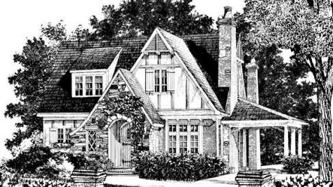 pictures of english tudor cottages | Storybook Cottage House Plans...Hobbit Huts To Cottage Castles! Storybook Cottage House Plans, English Tudor Cottage, English Cottage House Plans, Honeymoon Cottage, Storybook House, Tudor Cottage, Storybook Homes, Southern Living House Plans, Cottage Floor Plans