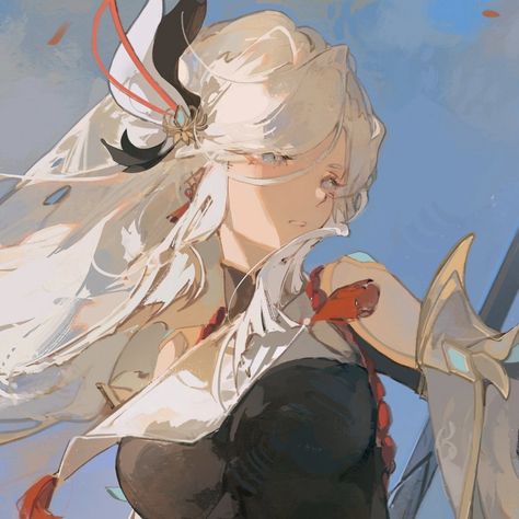 CR: ahriii7 on TWT An Anime, White Hair, Anime Character, On Twitter, Twitter, Hair, Anime, Blue, White