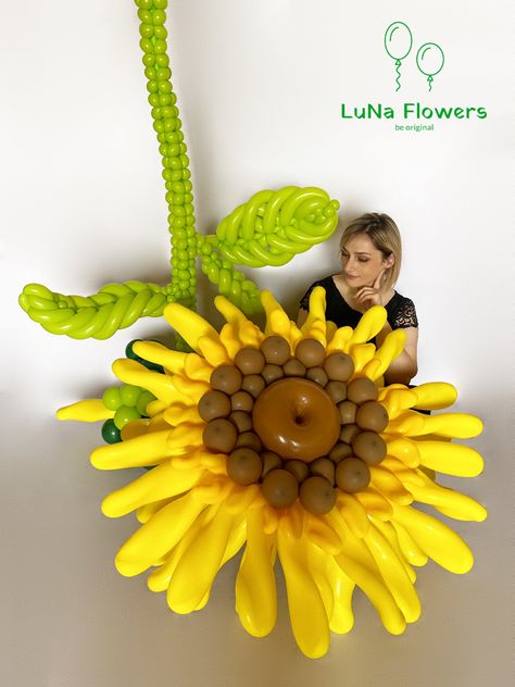 Giant Balloon, Giant Balloons, Balloon Decorations, Sunflower, Balloons, Flowers