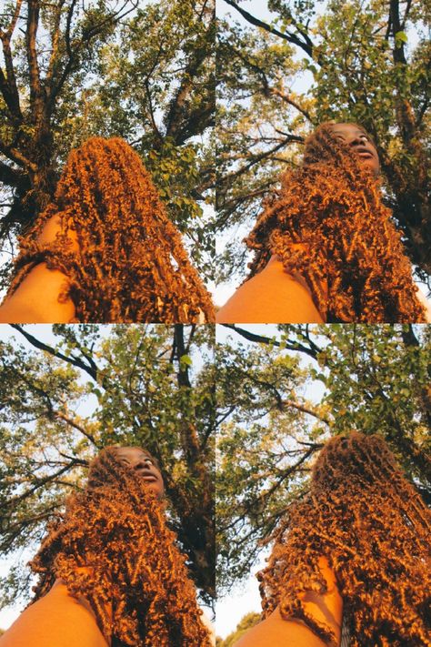 Butterfly Locs Aesthetic, Butterfly Locks Long, Color Butterfly Locs, Ginger Butterfly Locs, Ginger Twists, Brown Butterfly Locs, Locs Ginger, Long Ginger Hair, Locs Aesthetic