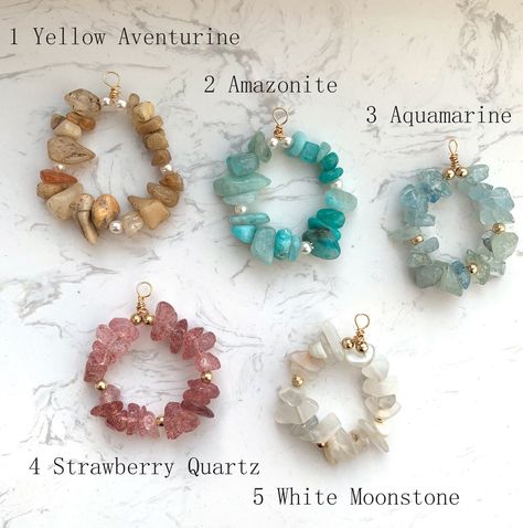 Crystal Earrings Diy, Gemstone Chips Jewelry, Chip Bead Jewelry, Gemstone Jewelry Earrings, Diy Gem, Yellow Aventurine, Raw Stone Earring, Crystal Chips, Diy Gemstone