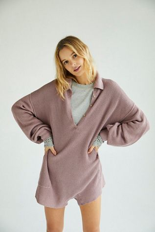 Picnic Sweater Romper | Free People Sweater Romper, Romper Outfit, Sweater Set, Sweaters Oversized, Dolman Sleeve, Casual Fits, Boho Outfits, Ribbed Knit, Free People