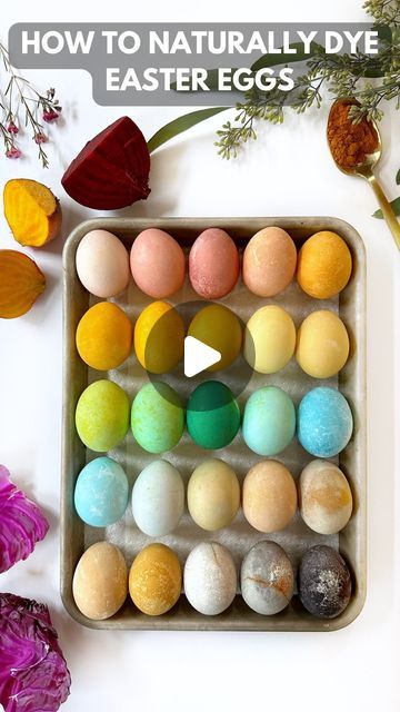 Jessie Jane Daye on Instagram: "How to naturally dye Easter Eggs 🪺 There are so many colors you can create with only 6-7 items. It’s really fun to mix ingredients and create colors with what you have available. The effect of the dyes varies depending on how concentrated the dye is, what color egg you use, and how long the eggs are immersed in the dye. One cabbage for example, will make four vibrant eggs and any eggs there after will be less intense in color. Use hard boiled eggs and the methods below to make your Easter eggs!   Per 1 cup of boiling water + 1 tbs white vinegar use the following:  2 tablespoons ground turmeric + white egg = yellow 1 cup purple cabbage + white egg = blue  1 cup purple cabbage + brown egg = green 1 cup purple cabbage + turmeric + white egg = green 1 cup red o Dye Easter Eggs, Brown Egg, Naturally Dyed Easter Eggs, Egg Yellow, White Egg, Vinegar Uses, Egg Dye, Brown Eggs, Easter Egg Dye