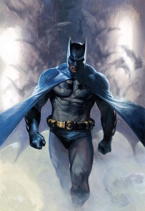 Battman 🦇 on Twitter: "Robert Pattinson as Batman by @datrinti x Batman by Gabriele Dell'Otto… " Dell Otto, Batman Blue, Batman Detective, Batman Suit, Gotham Batman, Batman Arkham Origins, Batman Poster, Batman Artwork, Batman And Catwoman