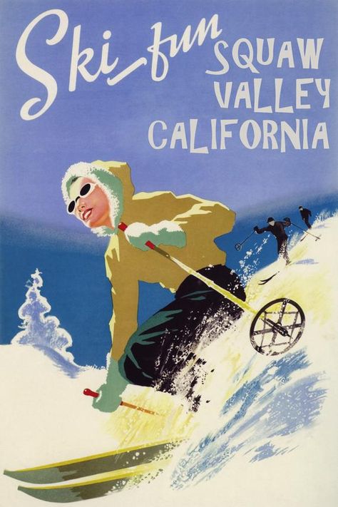 Bronc Riding, Vintage Ski Posters, Utah Skiing, Ski Posters, Cowgirl And Horse, Downhill Skiing, Ski Girl, Winter Sport, Vintage Ski