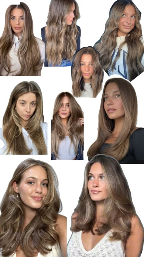 Dishwater Brown Hair, Lighter Brown Hair, Hair Color For Brown Eyes, Dark Blonde Hair Color, Brown Hair Inspo, Layered Haircuts For Medium Hair, Brunette Hair With Highlights, Dirty Blonde Hair, Hairstyles For Layered Hair