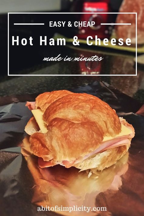 Crescent Sandwiches, Ham And Cheese Croissants, Hot Ham And Cheese, Ham And Cheese Croissant, Cheese Croissant, Easy Cheap Dinners, Cheap Easy Meals, Ham Cheese, Cheap Dinners