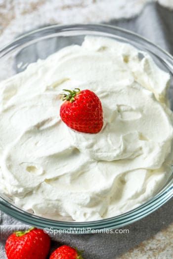 Dessert Archives - Page 2 of 28 - Spend With Pennies Spend With Pennies Recipes, Perfect Whipped Cream, Make Whipped Cream, Cream Cheese Fruit Dip, Homemade Whipped Cream Recipe, Whipped Cream Recipe, Vegan Whipped Cream, Recipes With Whipping Cream, Making Whipped Cream