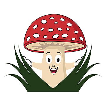 Background Mushroom, Vector Vegetables, Mushroom Vector, Smile Vector, Mushroom Character, Happy Mushroom, Mushroom Illustration, Mushroom Clipart, Fun Illustration