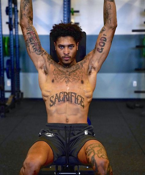 t$unami 🌊 on Instagram: ““I pray to God that he make me a better man. Maybe one day, I’ma stand for somethin'. I'm thankin' God that he made you part of the plan. I…” Basketball Tattoos, Best Neck Tattoos, Kelly Oubre Jr, Kelly Oubre, Best Nba Players, Pray To God, Basketball Players Nba, Tattoo Inspiration Men, Better Man