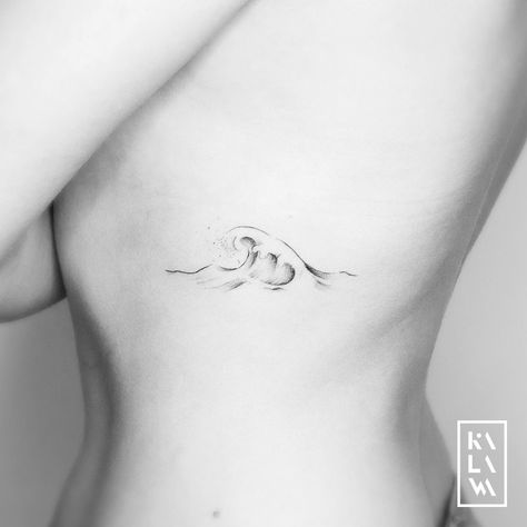 Ocean Wave Tattoo, Coordinates Tattoo, Sun And Moon Tattoo, Single Line Tattoo, Sea Tattoo, Wave Tattoo, C Tattoo, Ocean Tattoos, E Tattoo