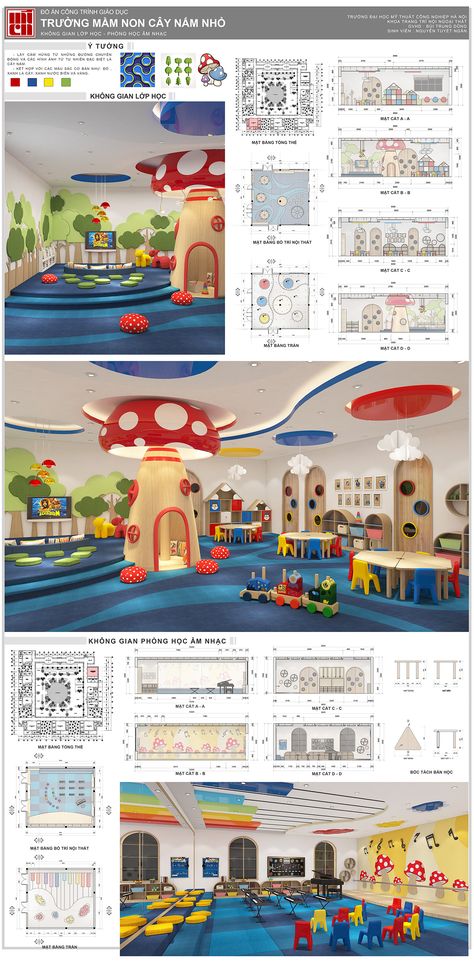 Play School Interiors Kindergarten, Kindergarten Interior Design Concept, Preschool Classroom Interior Design, Classroom Kindergarten Design, Small Kindergarten Design, Preschool Building Design, Kindergarten Classroom Interior Design, Kindergarten Moodboard, Kindergarten Interior Design Classroom