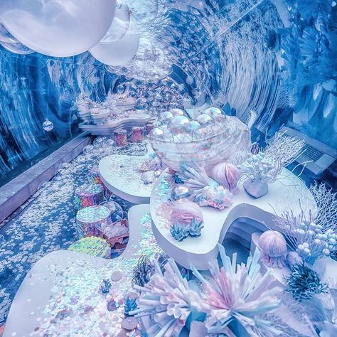 Sea Wedding Theme, Ocean Wedding Theme, Underwater Wedding, Underwater Party, Aquarium Wedding, Debut Ideas, Sea Wedding, Ocean Wedding, Under The Sea Theme