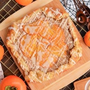 Persimmon Pastry - Savory Experiments Persimmon Puff Pastry, Pastry Savory, Persimmon Recipes, Pastry Recipe, Apple Pie Spice, Vanilla Bean Ice Cream, Nutrition Labels, Recipe Images, Pastry Recipes