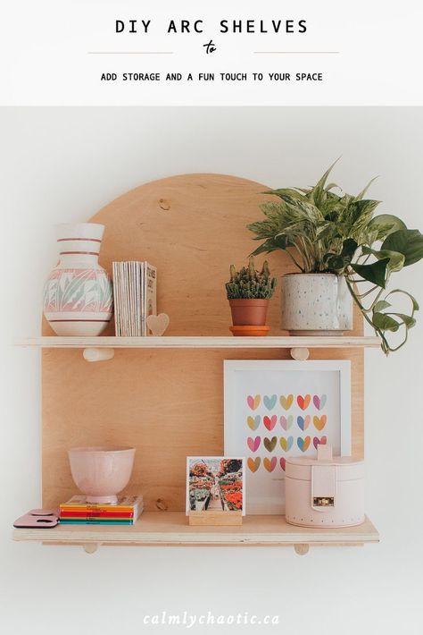 Easy Diy Plywood Projects, Diy Dowel Shelves, Diy Shelves For Bedroom, Diy Mini Shelves, Diy Small Wall Shelf, Diy Toy Shelf, Diy Shelving Unit, Skate Room, Plywood Decor