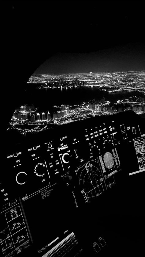 Airplane Black And White Aesthetic, Cockpit Aesthetic Wallpaper, Pilot Wallpaper Airplane Iphone, Wallpaper For Pilot, Aircraft Aesthetic Wallpaper, Black Airplane Wallpaper, Airliner Wallpaper, Cockpit Wallpaper Iphone, Black Plane Wallpaper