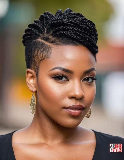 Natural Haircuts For Black Women, Women With Round Faces, Natural Haircuts, Mama Hair, Short Natural Haircuts, Short Hair Designs, Braids With Shaved Sides, Shaved Side Hairstyles, Tapered Natural Hair