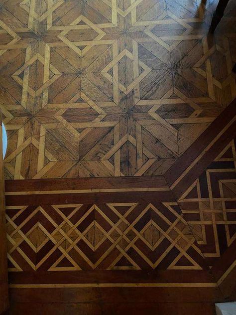 Victorian Parquet Flooring, Wood Floor Patterns Design, Floor Pattern Design, Parquetry Floor, Wood Floor Pattern, Craftsman Homes, Aesthetic Studio, Victorian Home Decor, Castle Aesthetic