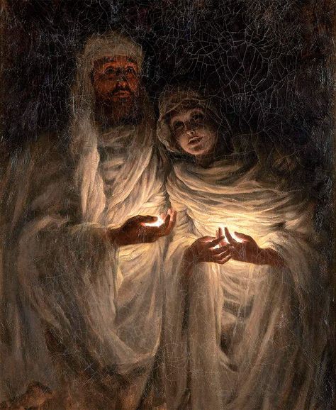 The Apparition (detail) by James Tissot, oil on canvas, , 1885 #TheApparition #JamesTissot James Tissot, The Apparition, Mysterious Events, Academia Aesthetics, Painting Courses, Egyptian Goddess, Museum Of Fine Arts, French Art, Religious Art