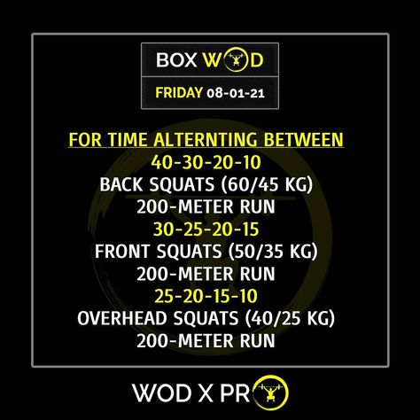 Friday Wod Crossfit, Overhead Squat Wod, Strength Wod, Crossfit Program, Crossfit Workouts At Home, Crossfit Wods, Body Build, Wod Workout, Barbell Workout