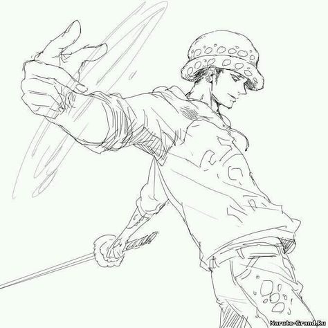 Trafalgar Law Drawing, Law Drawing, Trafalgar Law One Piece, Law One Piece, Trafalgar Law, One Piece Drawing, One Piece Comic, One Piece Pictures, Sketch Inspiration