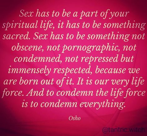 Sophie Gregoire on Instagram: “✨✨✨ #tantra #sacredsexuality #osho #sexuality #sexualityandspirituality” Osho Quotes, Spiritual Love, A Course In Miracles, Spiritual Life, About Love, Spiritual Awakening, Spiritual Quotes, Words Of Wisdom, Affirmations