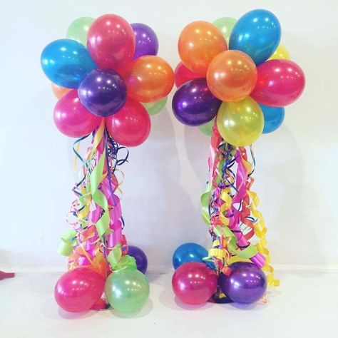 Balloon Decorations Without Helium, Filled Balloons, Balloons Decorations, Balloon Crafts, Diy Balloon Decorations, Balloon Arrangements, Carnival Birthday Parties, Balloon Sculptures, Balloon Centerpieces